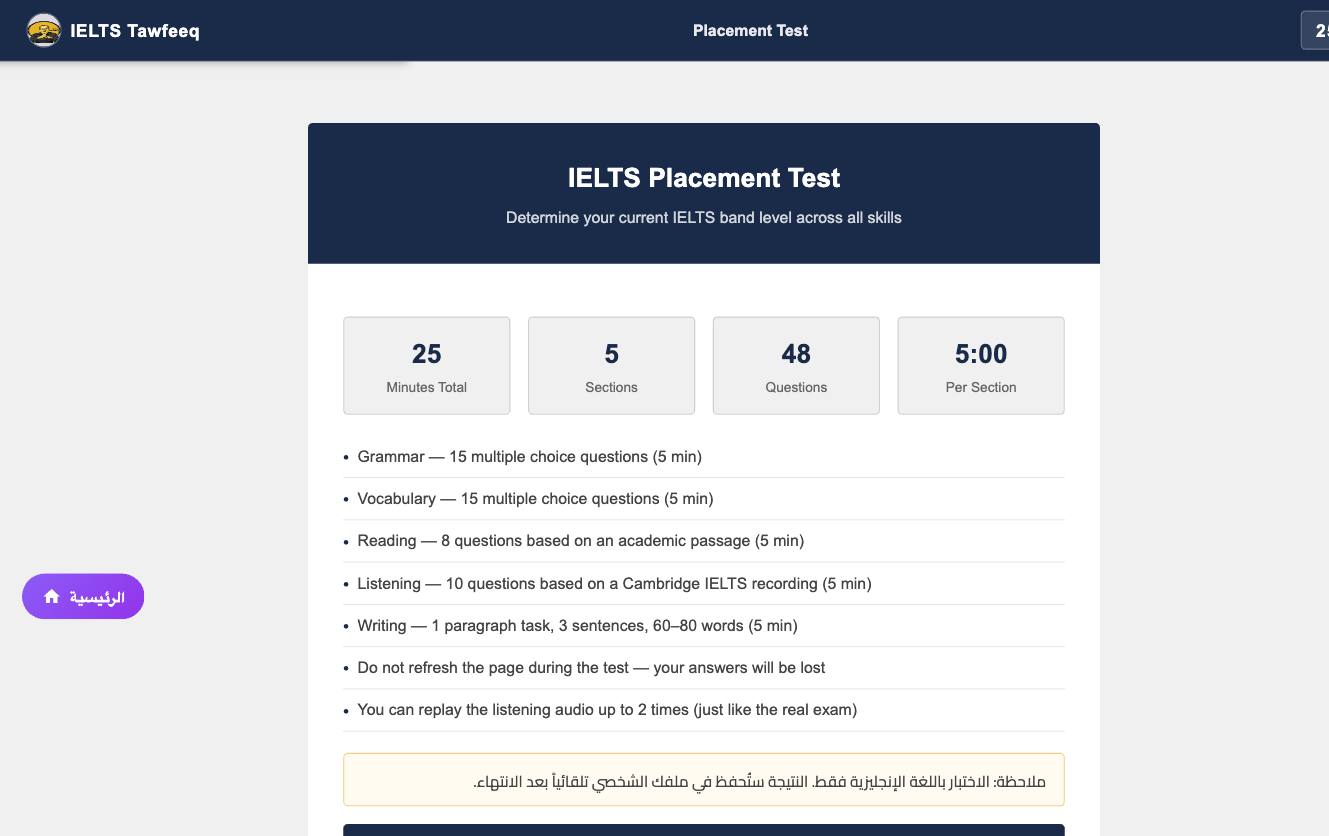 الاختبار التشخيصي