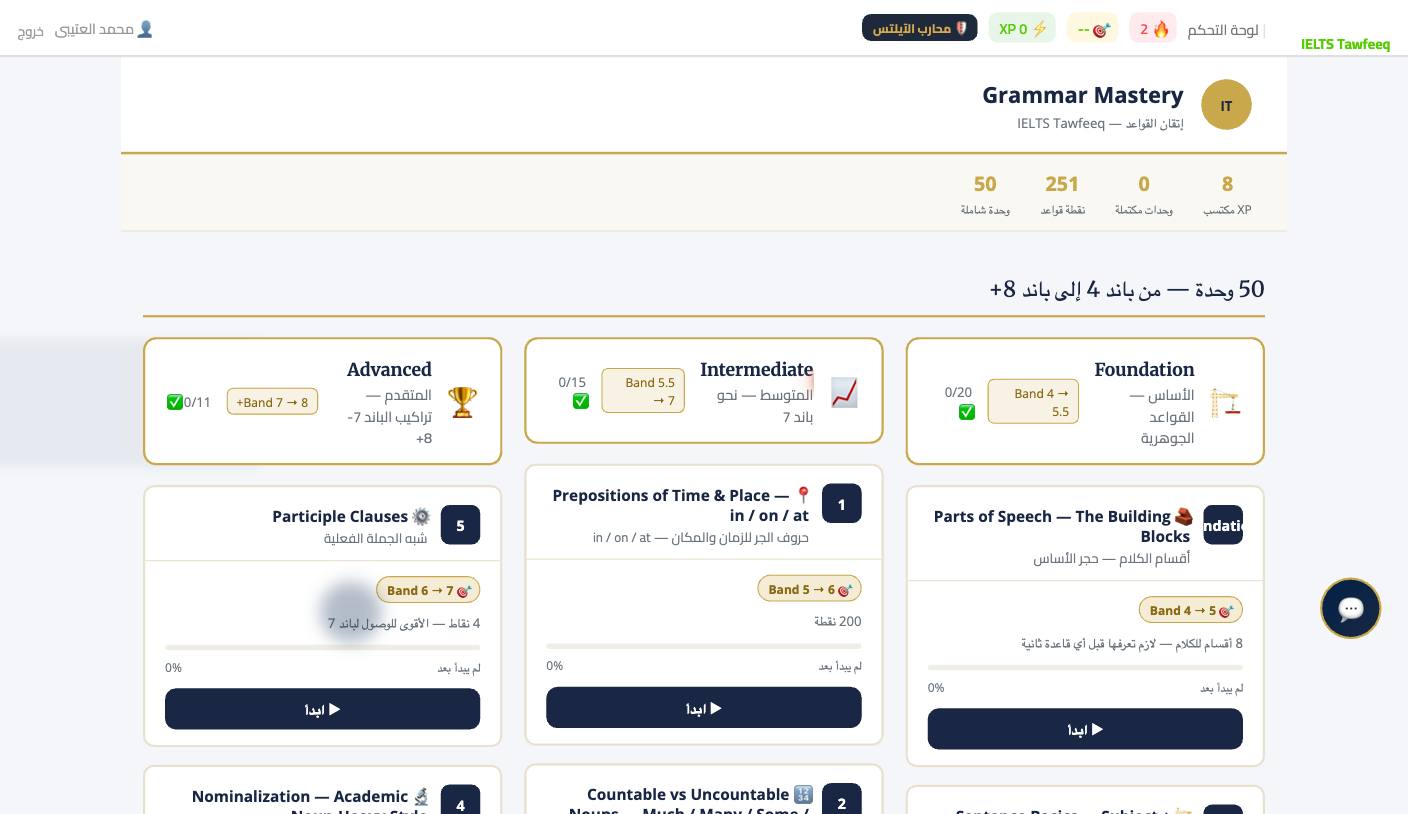 دروس متدرّجة بأهداف باند